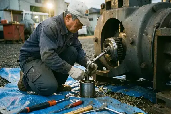 現場でのシール交換